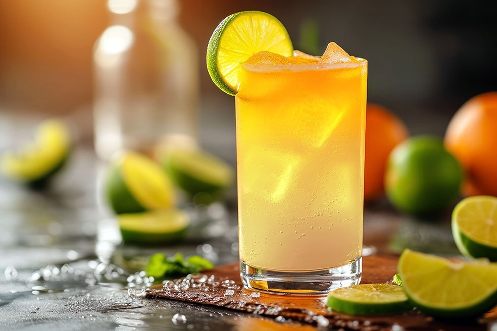 Recette Lemon lime and bitters.